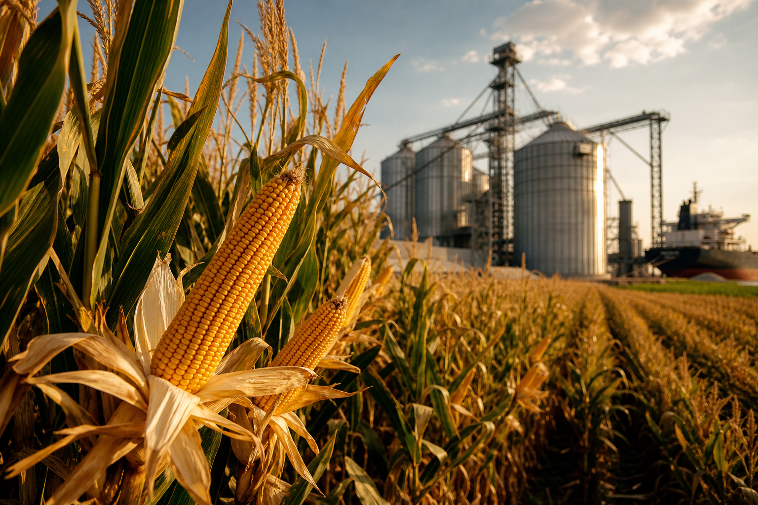 Brazilian corn production connected to storage infrastructure