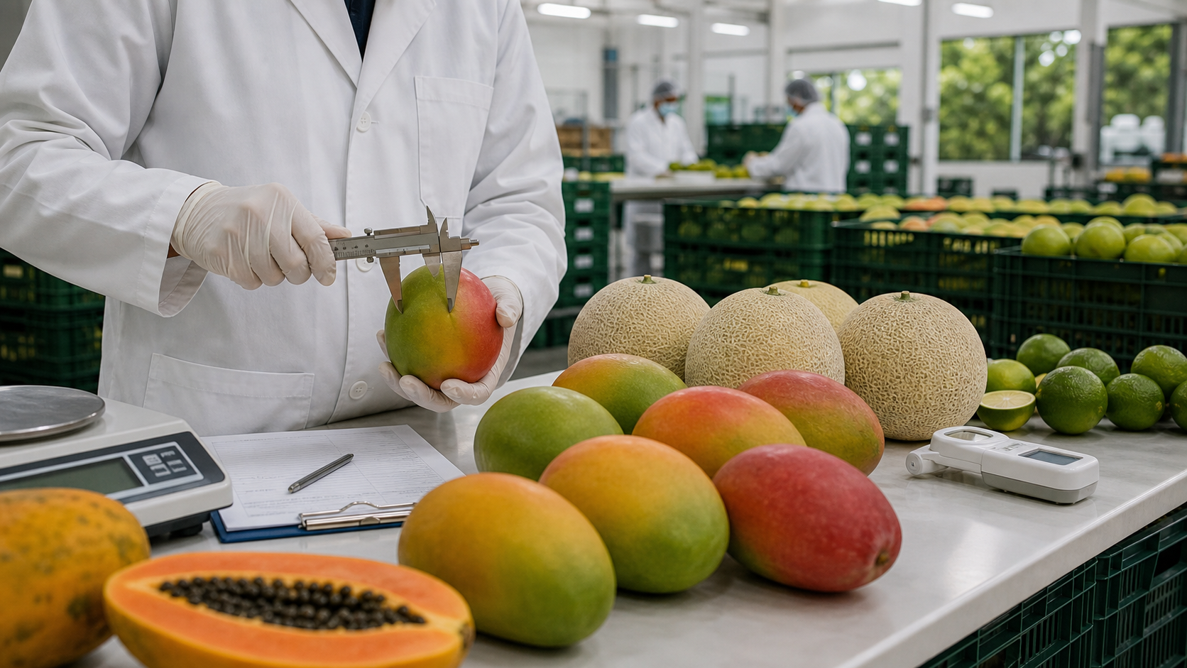 Fresh fruit quality inspection for export