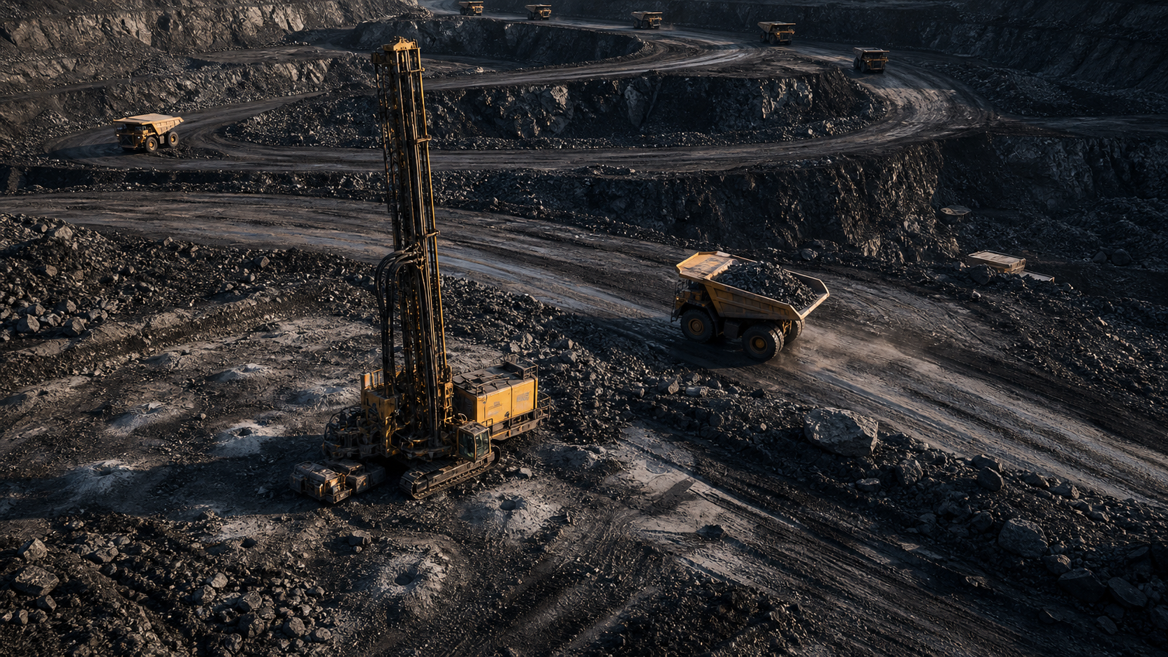 Technical drilling and open-pit development activity