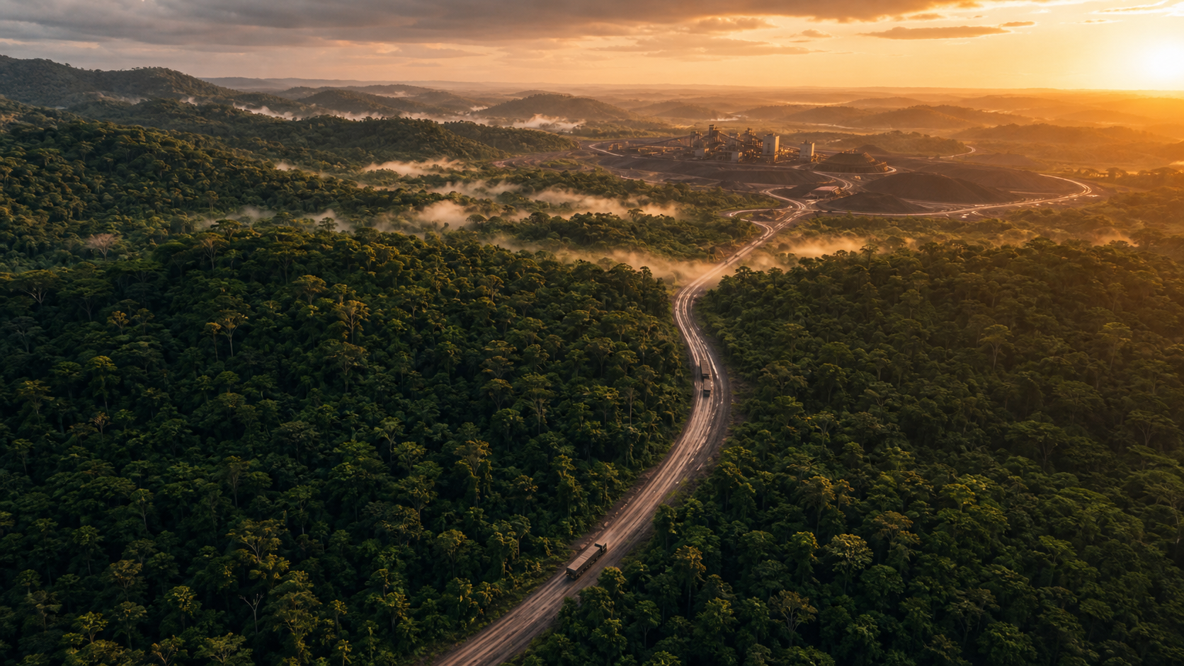 Northern Brazil landscape and project access corridor