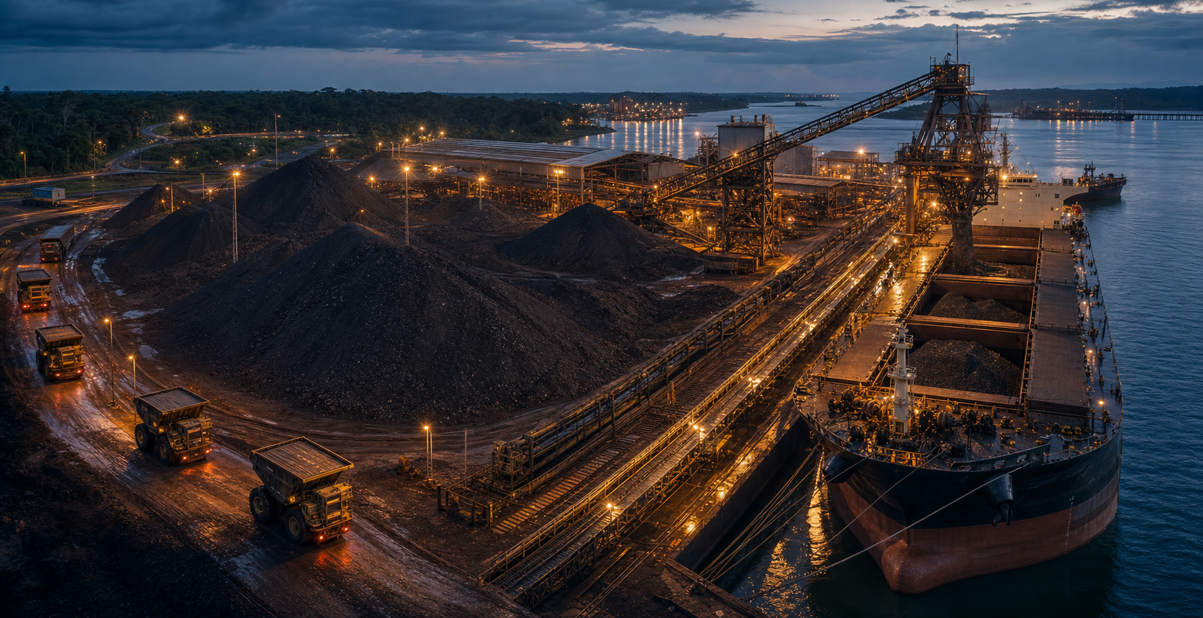 Northern Brazil manganese export logistics and bulk vessel loading