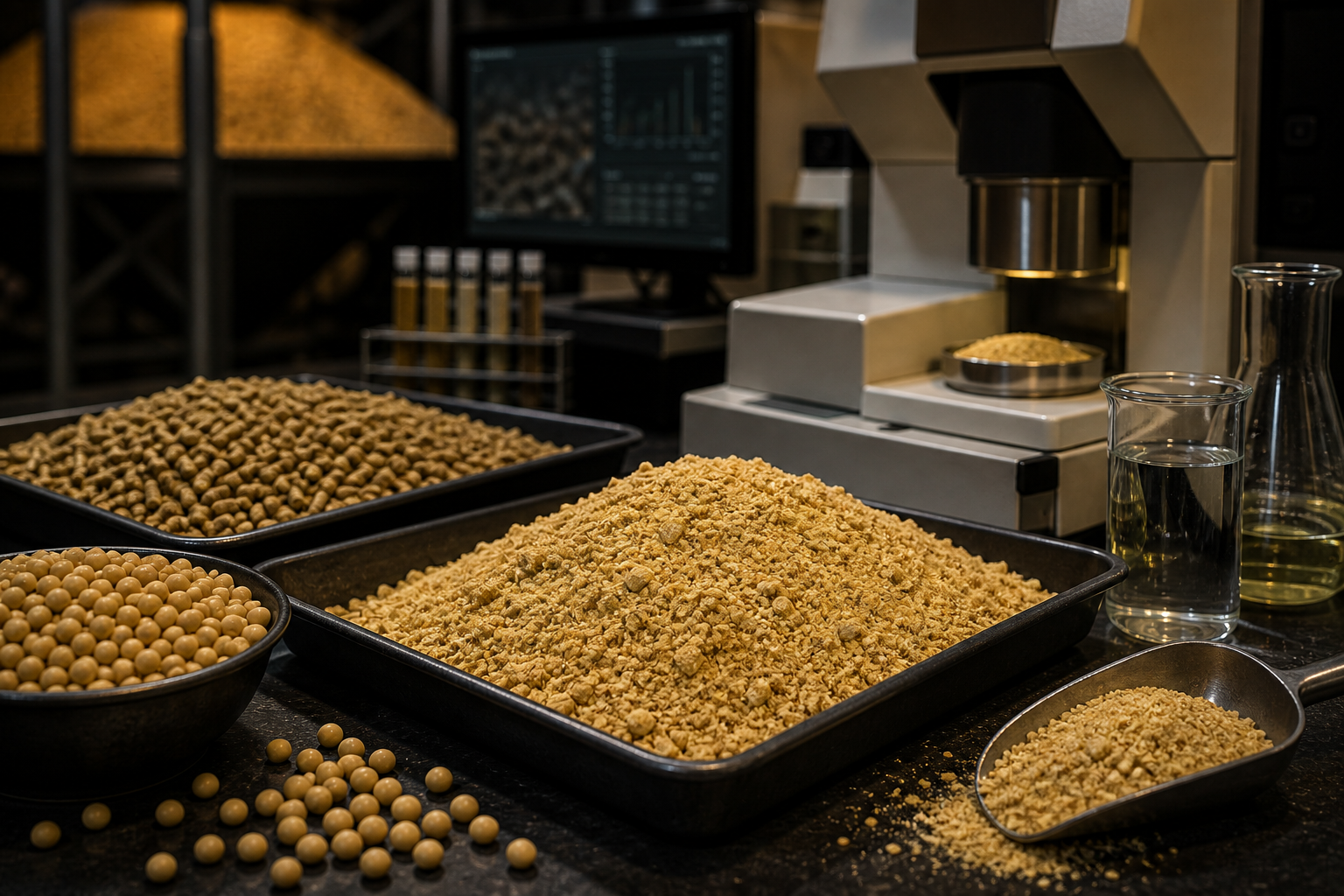 Soybean meal quality review and protein analysis